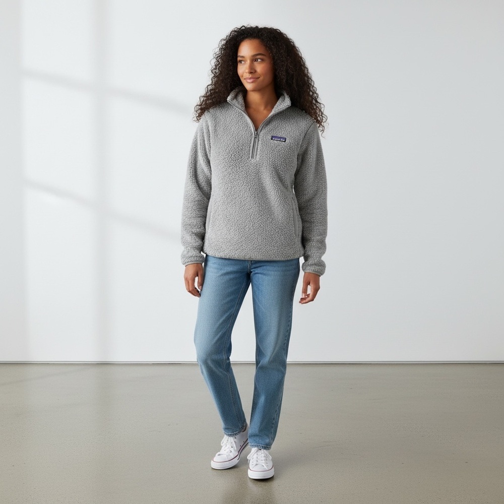Patagonia Los Gatos Quarter Zip Gray Fleece Pullover